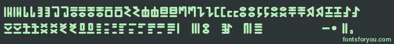 More about GENР RICA PRIMITIVA 01 Font GENР RICA PRIMITIVA 01 Font – Green Fonts on Black Background